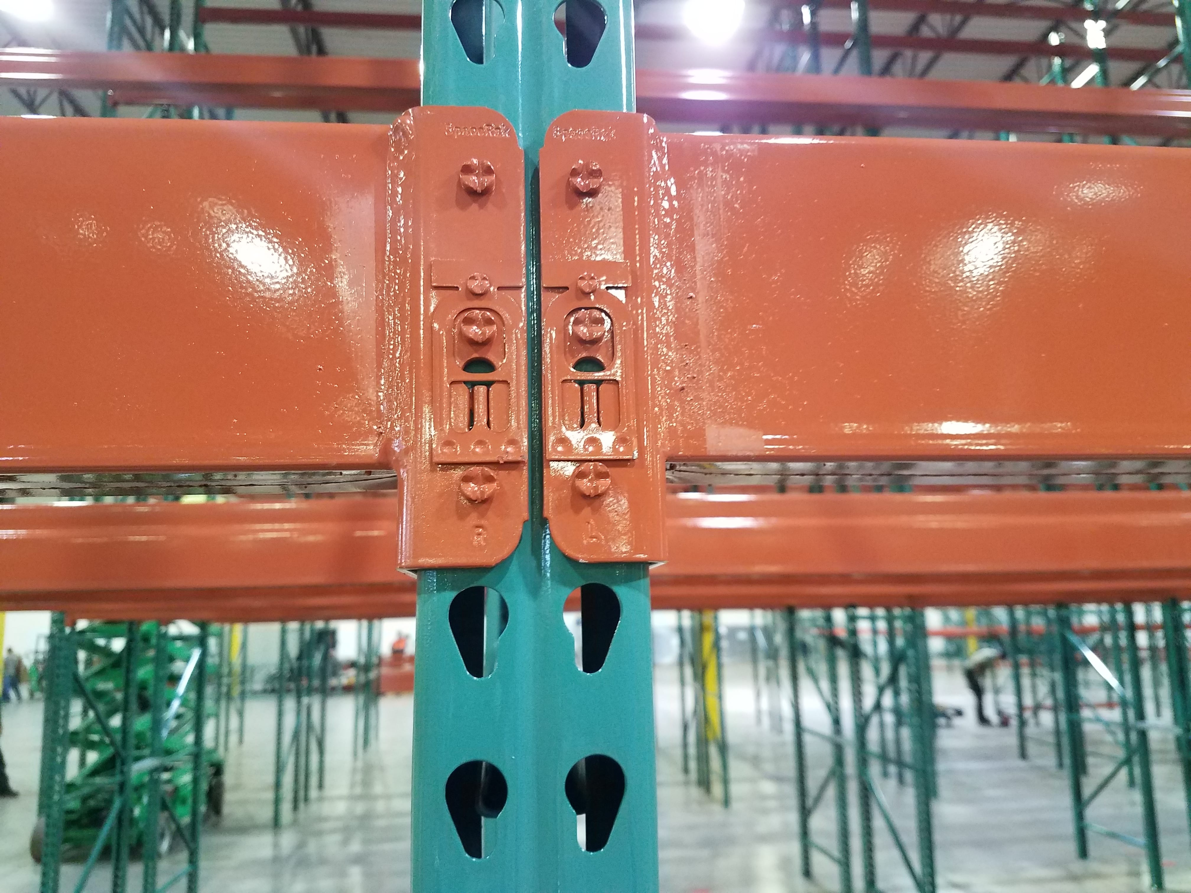 Beam end plates on frames